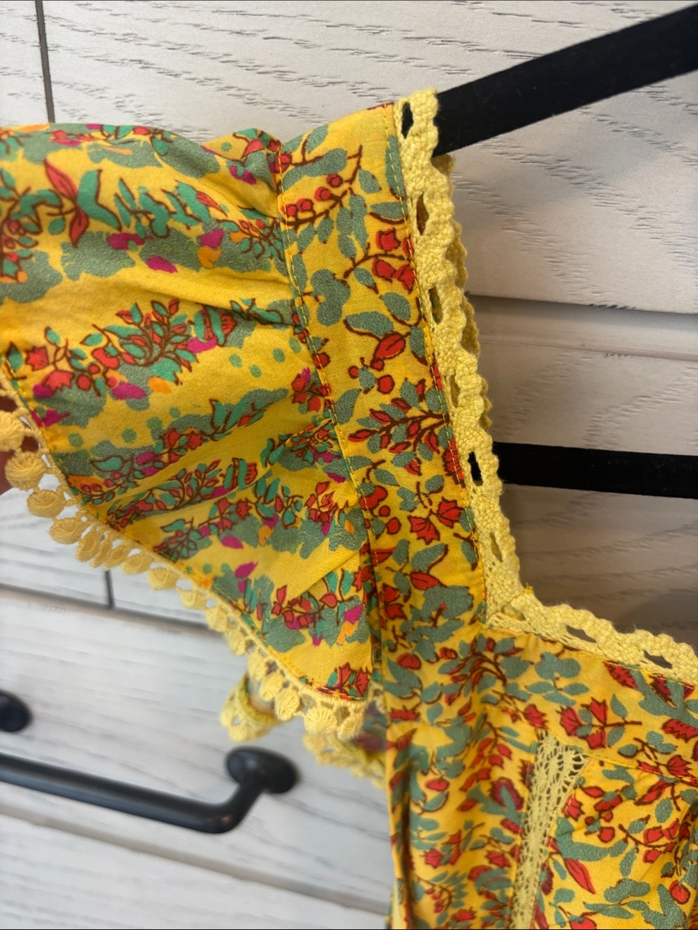 Roller Rabbit Yellow Floral Ruffled Jumpsuit - Picture 4 of 10